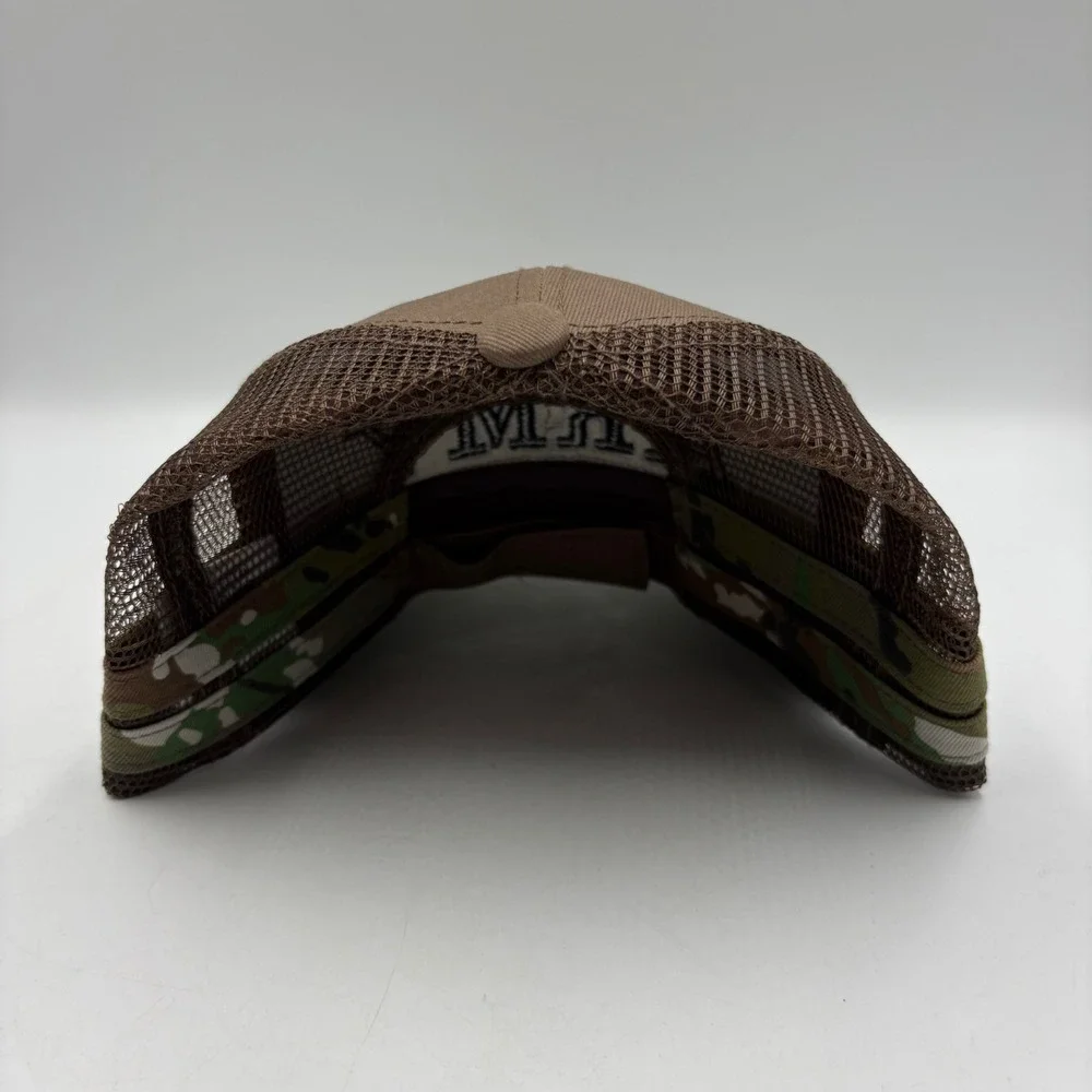 Mens Army Camouflage Trucker‎ Hat Mesh Back Embroidered Patch Baseball Cap